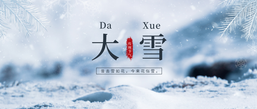 大雪 ▎雪落冬藏，將美好醞釀~